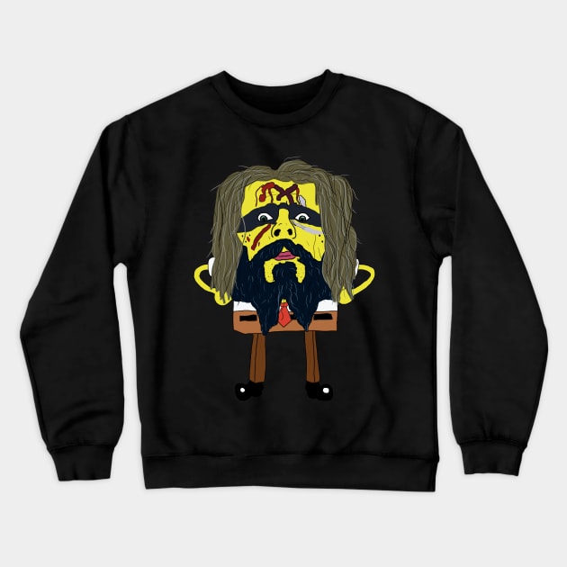 SpongeRob Zombie Crewneck Sweatshirt by Pretty Weird